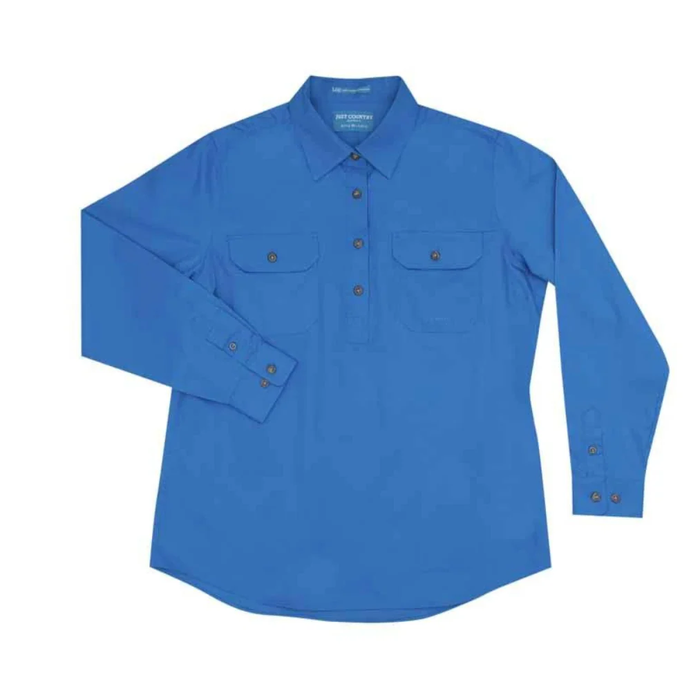 Just Country Womens Jahna 1/2 Button Workshirt - Image 3