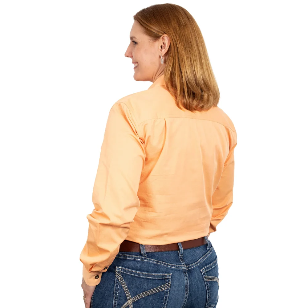 Just Country Womens Jahna 1/2 Button Workshirt - Image 2