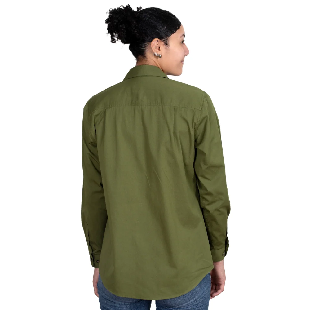 Just Country Womens Jahna 1/2 Button Workshirt - Image 2