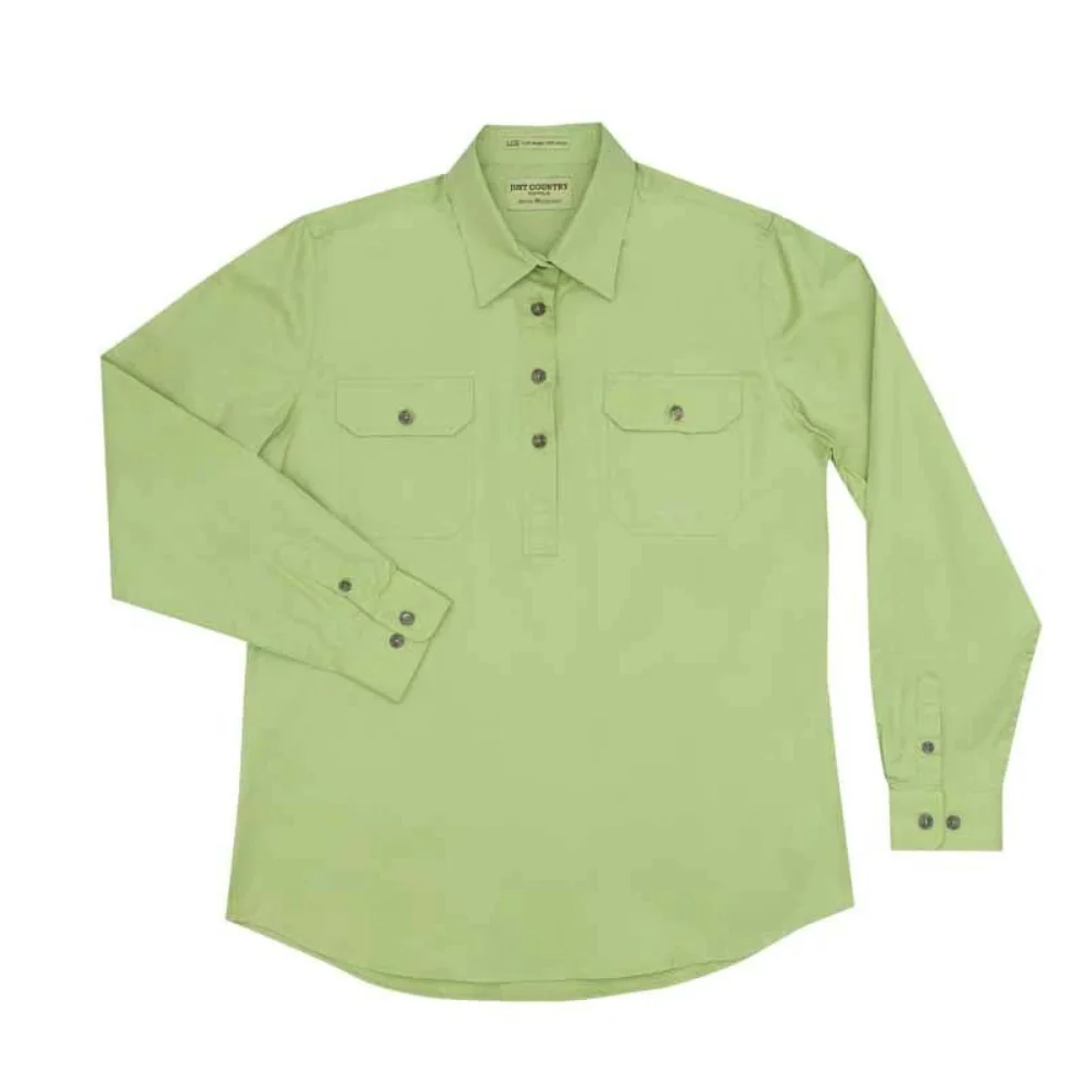 Just Country Womens Jahna 1/2 Button Workshirt - Image 3