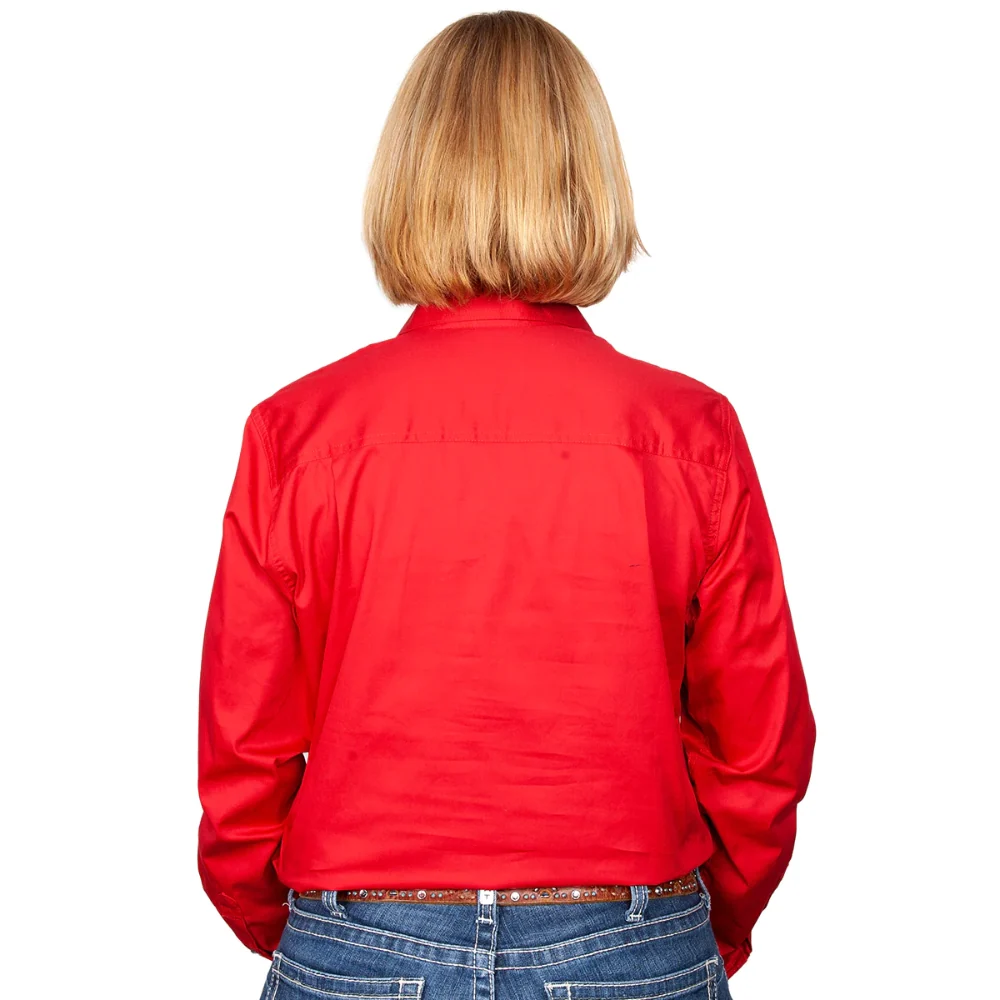 Just Country Womens Jahna 1/2 Button Workshirt - Image 2