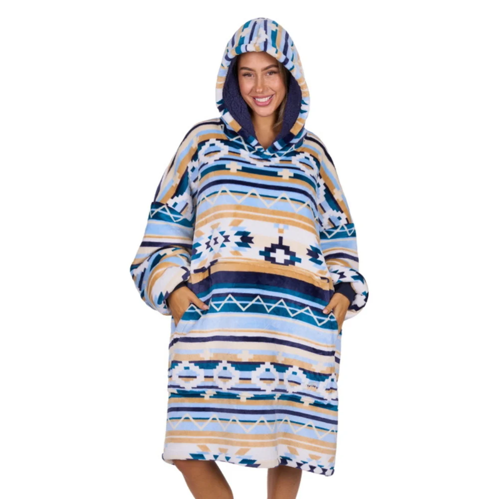 Pure Western Adults Aztec Snuggle Hoodie - Image 2