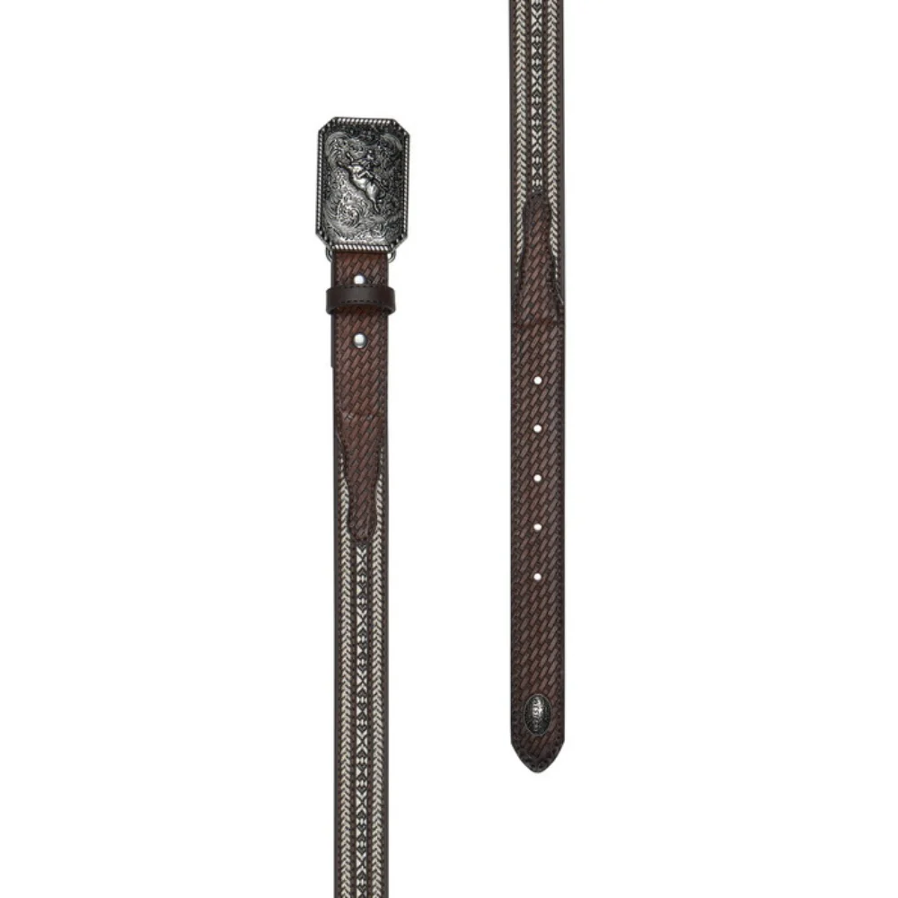 Pure Western Boys Reid Bull Buckle Belt - Image 2