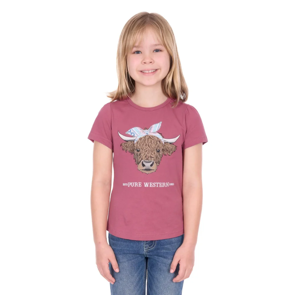 Pure Western Girls Estelle Short Sleeve Tee - Image 2