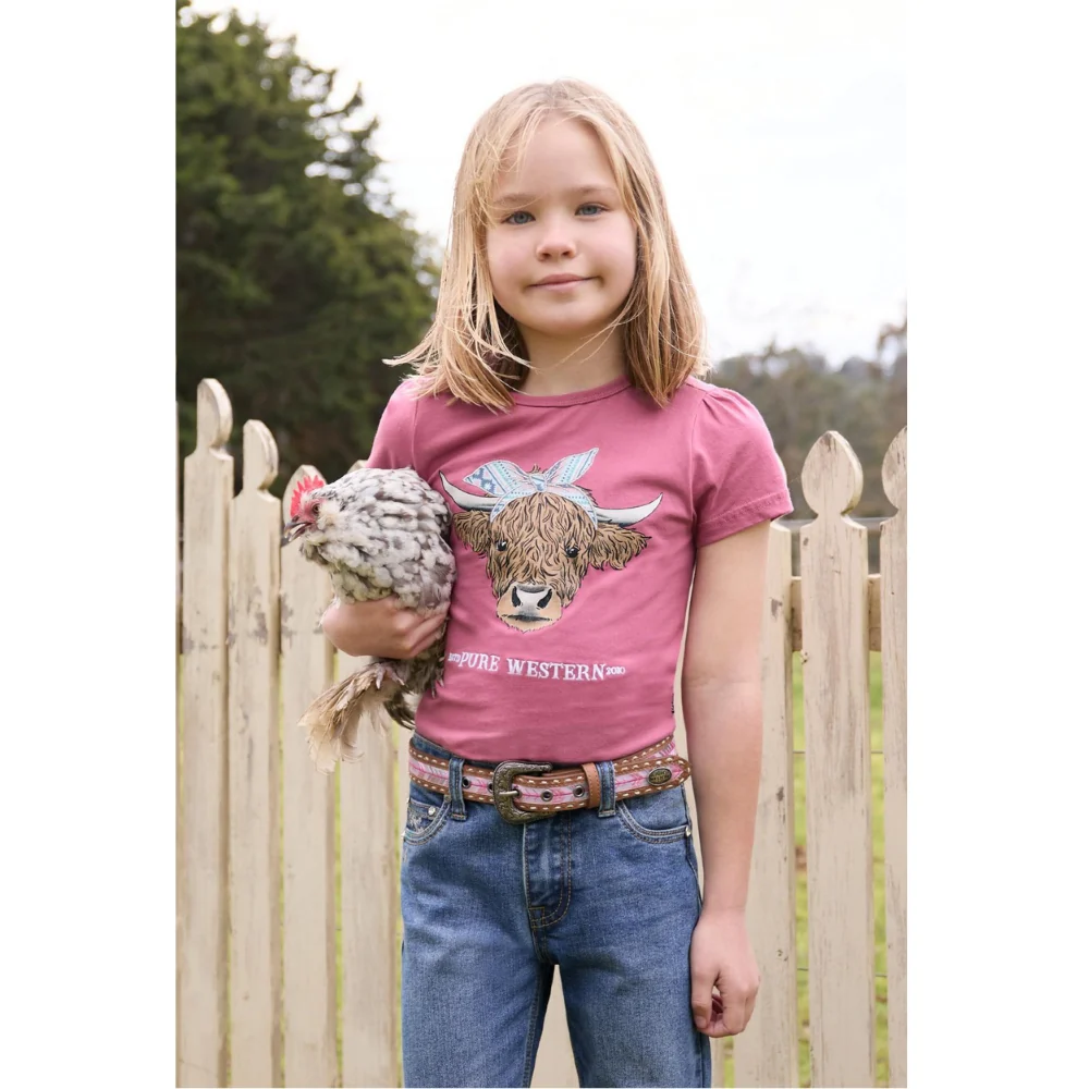 Pure Western Girls Estelle Short Sleeve Tee - Image 5