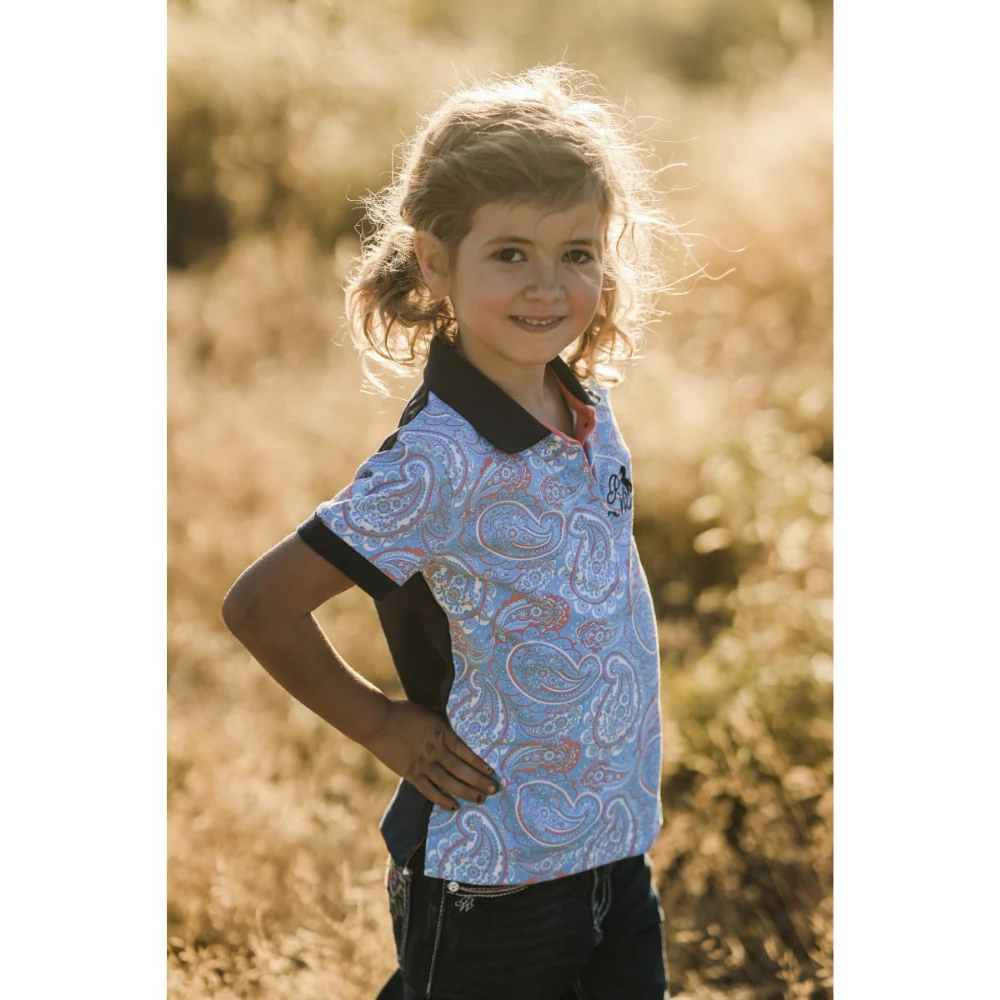 Pure Western Girls Kelsey SS Polo - Image 4