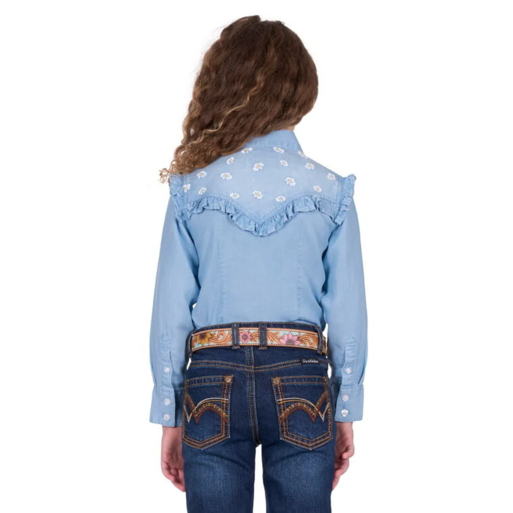 Pure Western Girls Pheobe Frill LS Shirt - Image 4
