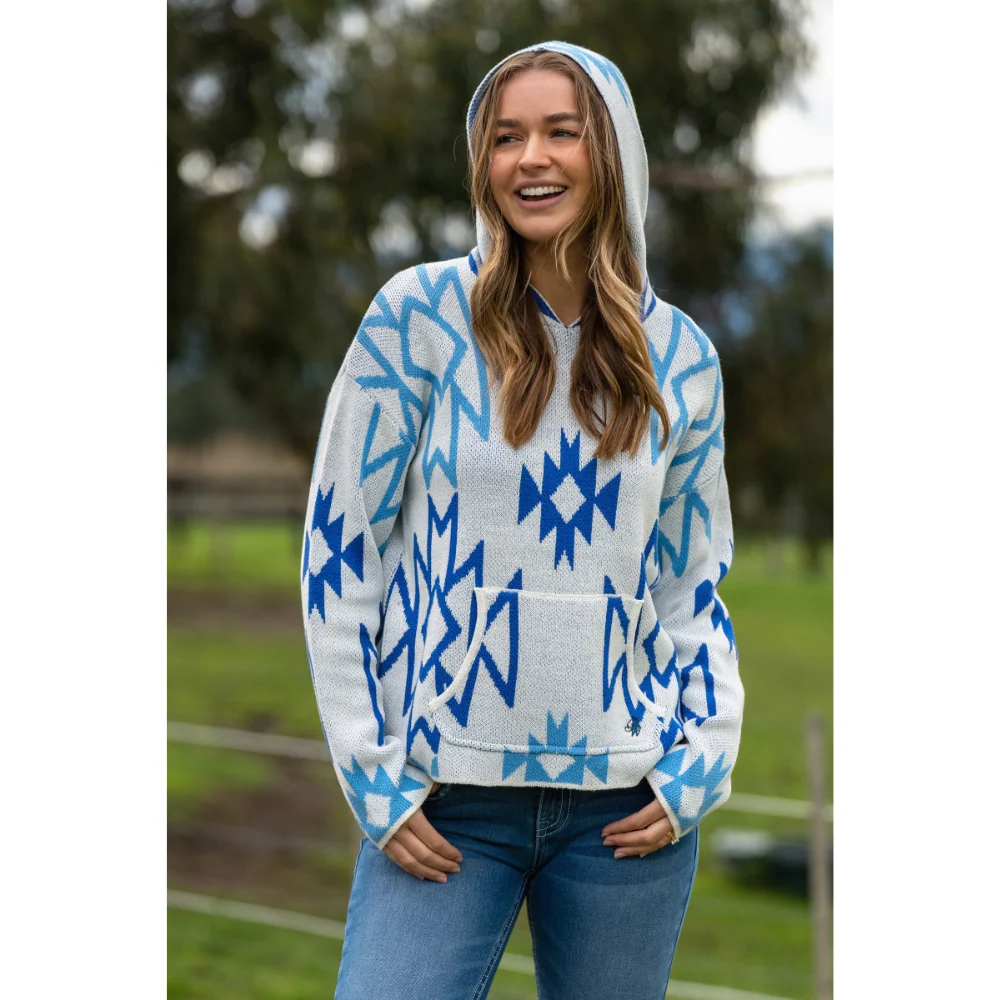 Pure Western Womens Khloe Knitted Hooded Pullover - Image 5