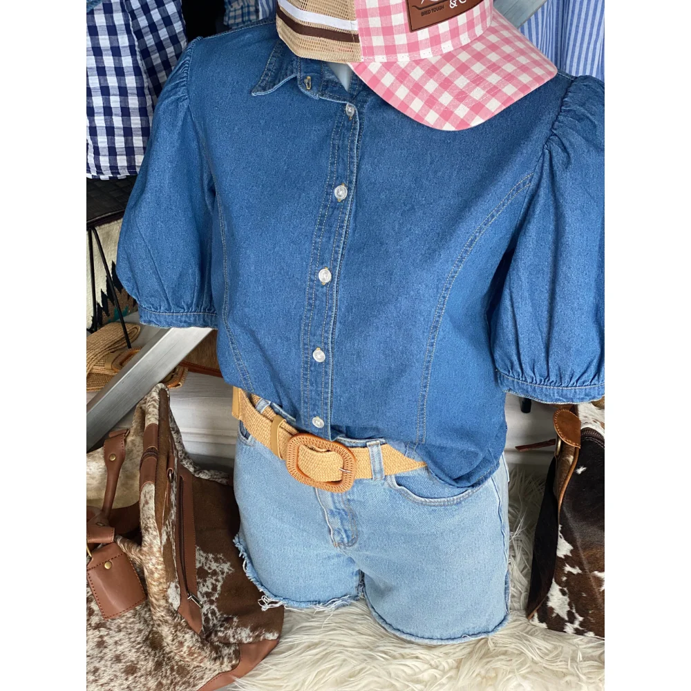Rare Breed Womens Classy Daisy Short Sleeve Puff - Image 3