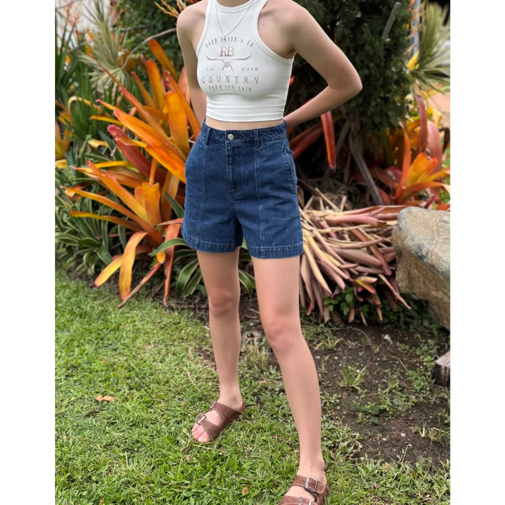 Rare Breed Womens Denim Shorts Paige - Image 4