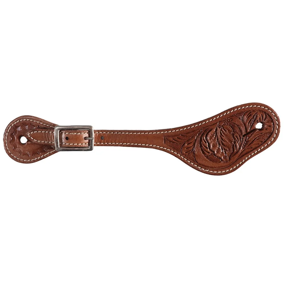 Texas Spur Straps Embossed Floral Pattern - Image 2