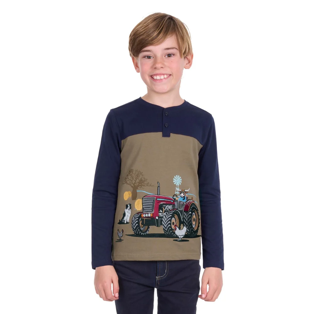 Thomas Cook Boys Karl Henley Long Sleeve Tee - Image 2