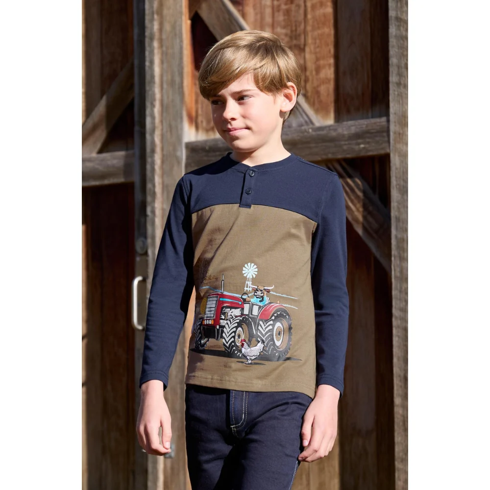 Thomas Cook Boys Karl Henley Long Sleeve Tee - Image 5