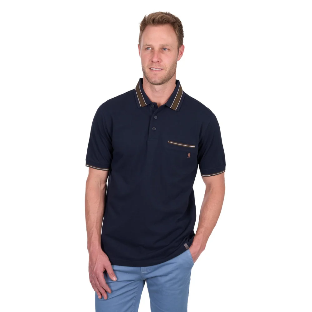 Thomas Cook Mens Ben Tailored 1 Pocket SS Polo - Image 3