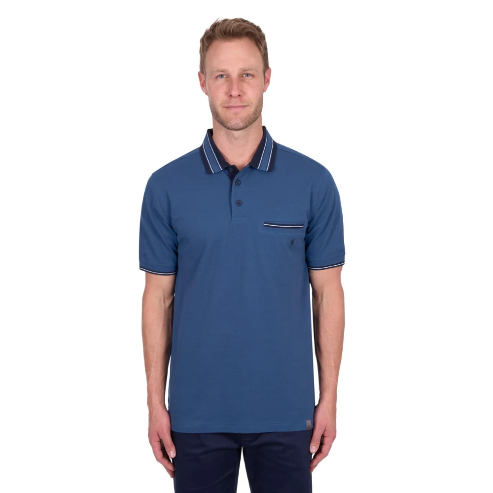 Thomas Cook Mens Ben Tailored 1 Pocket SS Polo - Image 4