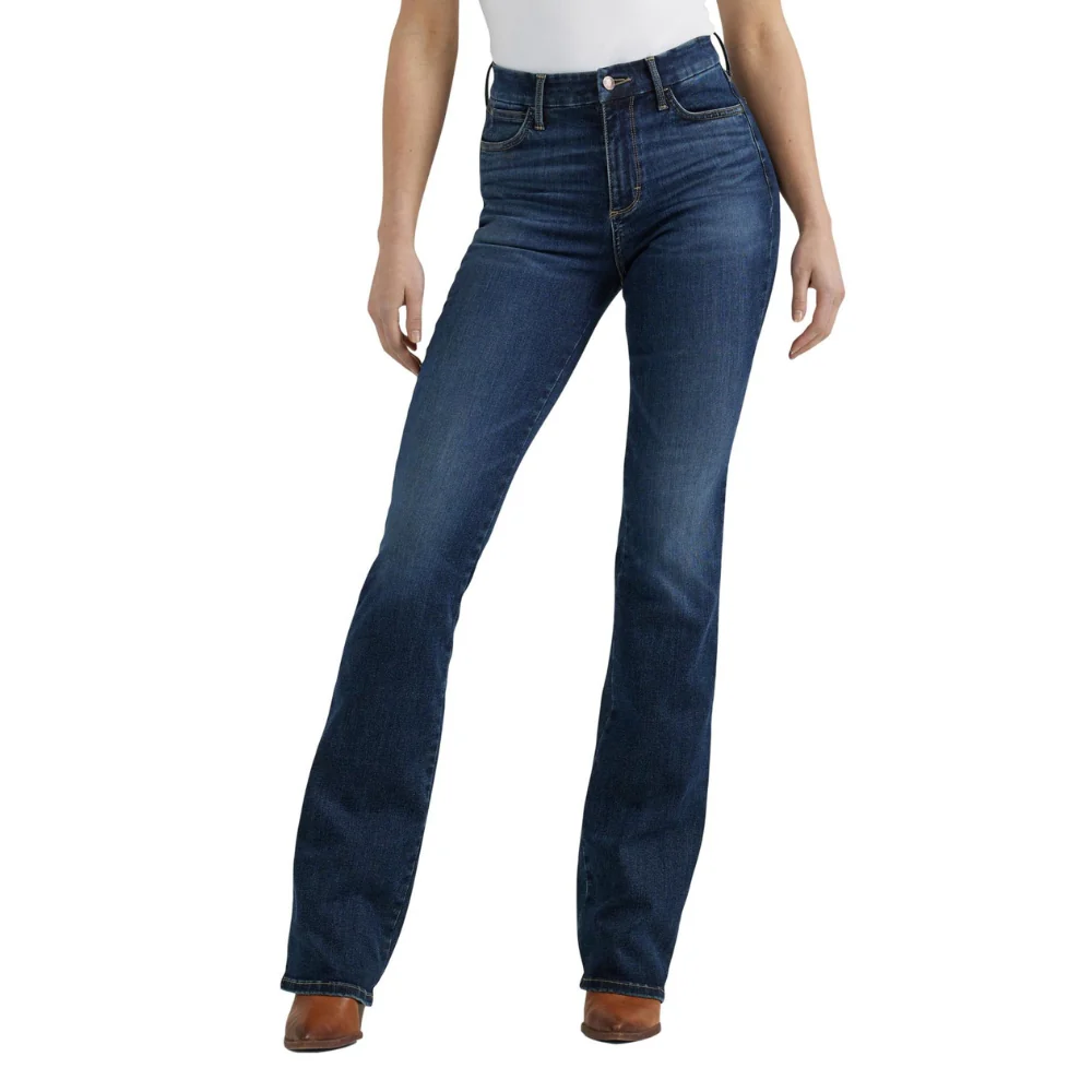 Wrangler Womens Bespoke High Rise Bootcut Stretch Jeans