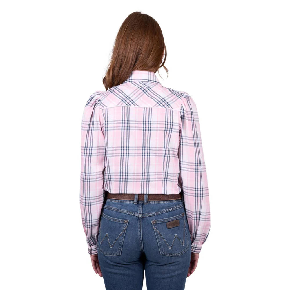 Wrangler Womens Phoebe Check LS Shirt - Image 3