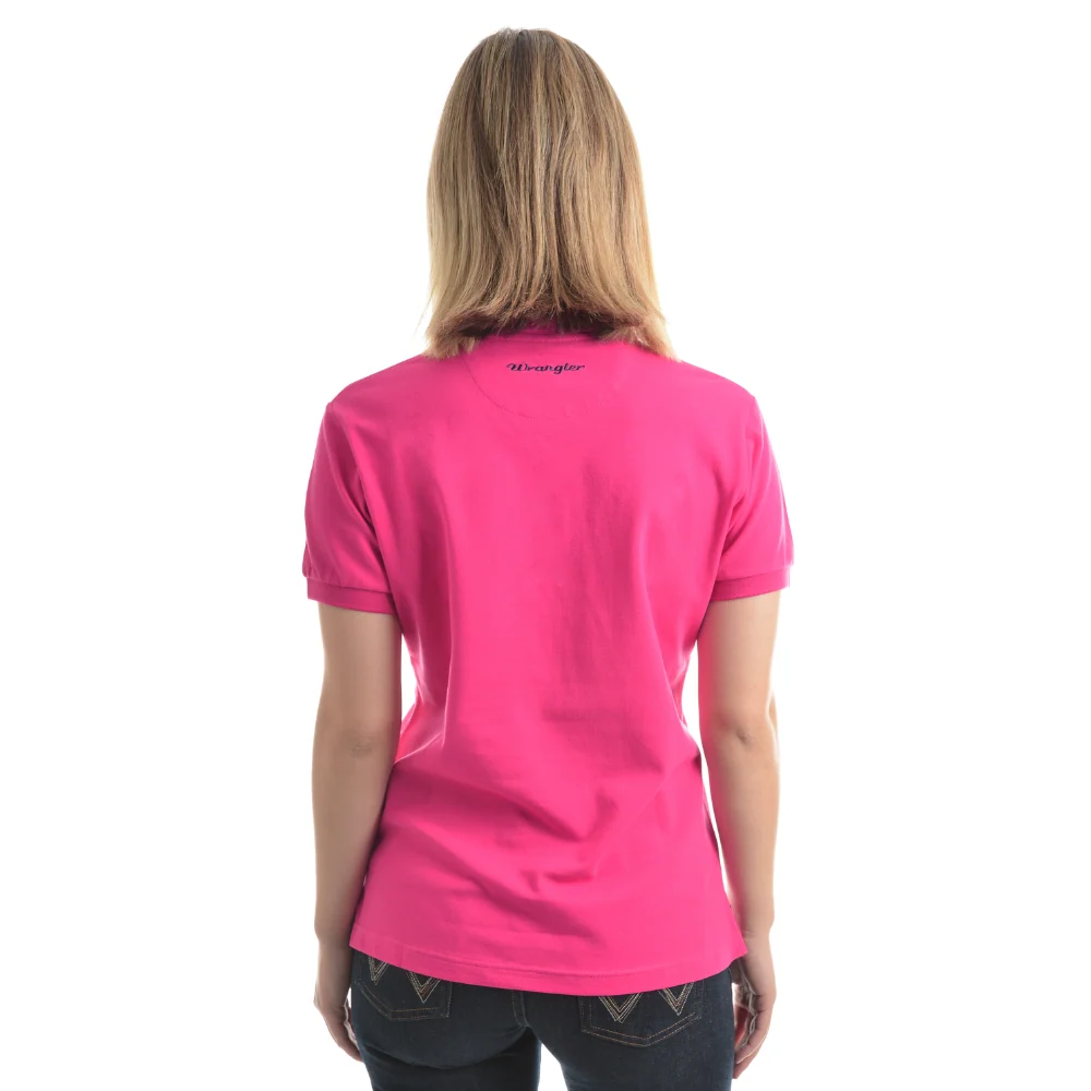 Wrangler Womens Tina Short Sleeve Polo - Image 3